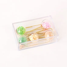 Load image into Gallery viewer, Glass Ball Paper Clips - Original Kawaii Pen