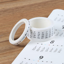 Load image into Gallery viewer, Japanese Daily, Weekly & Monthly Planner Masking Tape - Original Kawaii Pen