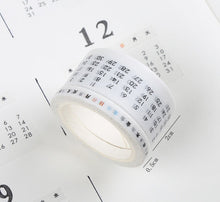 Load image into Gallery viewer, Japanese Daily, Weekly & Monthly Planner Masking Tape - Original Kawaii Pen