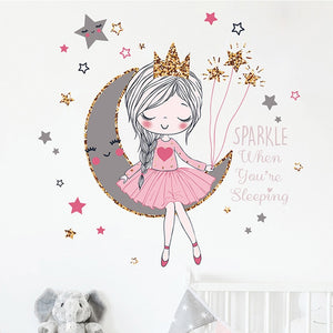 Princess on the Moon Wall Stickers - Limited Edition