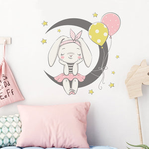 Cute Bunny Series 3D Large Wall Stickers - Limited Edition