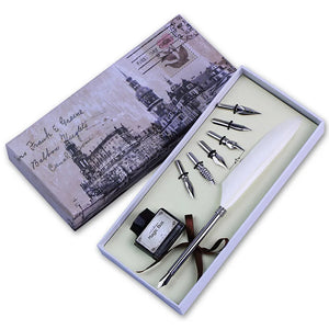 Feathered Grace Calligraphy Set