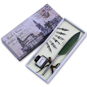 Feathered Grace Calligraphy Set