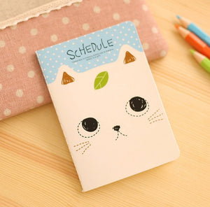 Cute Cat Mini Portable Notebook Planner