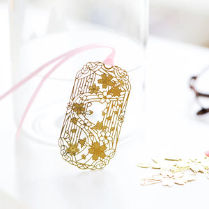 Golden Sakura Bookmarks