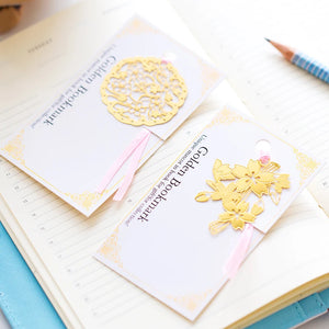 Golden Sakura Bookmarks