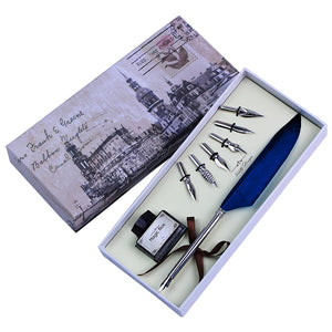 Feathered Grace Calligraphy Set