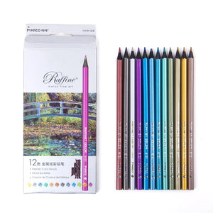 Metallic Color Pencil Set (12 pcs)