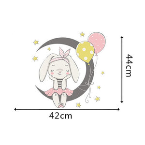 Cute Bunny Series 3D Large Wall Stickers - Limited Edition