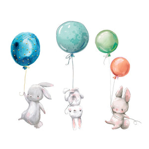 Cute Bunny Series 3D Large Wall Stickers - Limited Edition