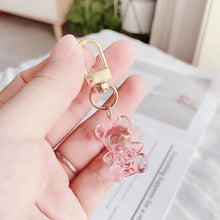 Load image into Gallery viewer, Cute Kawaii Crystal Bear Keychains
