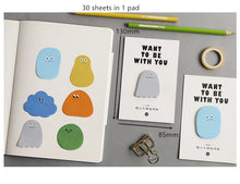 Load image into Gallery viewer, &quot;Want To Be With You&quot; Series Cute Memo Pads
