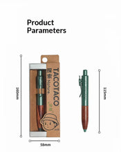 Load image into Gallery viewer, TACOTACO MiniClick Pocket Gel Pen – Wooden Grip Edition
