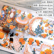 Load image into Gallery viewer, Floral Universe Gold Foiled Washi Tapes
