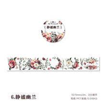 Load image into Gallery viewer, Vintage Flower Sea Decorative Masking Washi Tape
