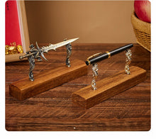 Load image into Gallery viewer, Heritage Rest Solid Wood Pen Stand – Artisan Edition
