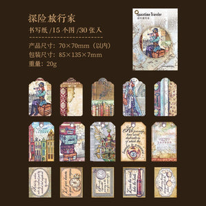 Time Traveler Series Decorative Stickers