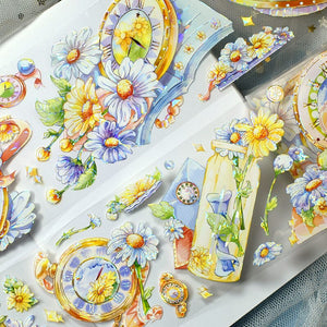 Floral Universe Gold Foiled Washi Tapes
