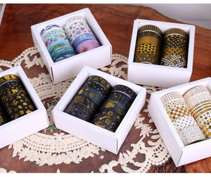 The Floating Series Gold Foiled Washi Tape Sets (10 pcs a set)
