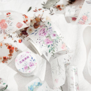 Vintage Flower Sea Decorative Masking Washi Tape