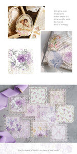 Vintage Flower Lace Openwork Material Paper