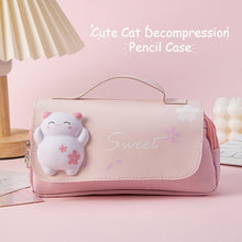 Load image into Gallery viewer, Sweet Kitty Large Pink Pencil Case
