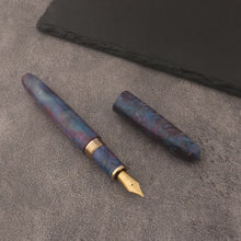 Load image into Gallery viewer, Artisan Twilight Wooden Fountain Pen – Signature Edition
