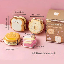 Load image into Gallery viewer, Kawaii Sip &amp; Snack Memo Pad Set – Dessert Café Edition
