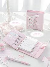 Load image into Gallery viewer, 🎀 Ballerina Dreams M5 Binder Journal – Kawaii Edition
