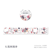 Load image into Gallery viewer, Vintage Flower Sea Decorative Masking Washi Tape
