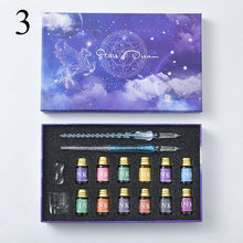 Load image into Gallery viewer, Luxury Star &amp; Dream Series Crystal Calligraphy Sets (16pcs)

