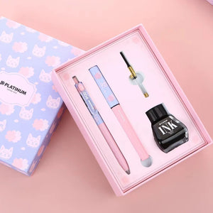 Japanese PLATINUM Meteor Sakura Fountain Pen Sets - Limited Edition