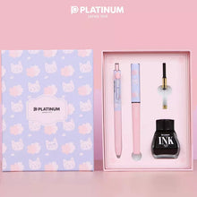 Load image into Gallery viewer, Japanese PLATINUM Meteor Sakura Fountain Pen Sets - Limited Edition
