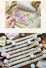 Load image into Gallery viewer, Vintage Style Watercolor Flowers Butterfly Masking Tapes
