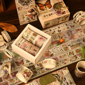 Exotic Nature Vintage Style Washi Tape Sets - Limited Edition