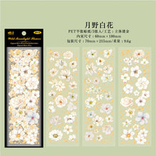 Load image into Gallery viewer, Three-Dimensional Sunset Flower Borders Gold Foiled Stickers
