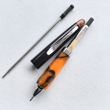 Load image into Gallery viewer, Amber Glow Acrylic Twist Pen – Luxe Edition
