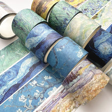 Load image into Gallery viewer, Vintage Style Van Gogh Series Oil Painting Washi Tapes ( 8 Designs)
