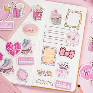 Mini Girl Sticker Pretty Girl Mini Stickers – Original Kawaii Pen