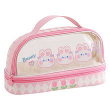 Load image into Gallery viewer, Animal Party - Double Layer Large Capacity Transparent Pencil Case
