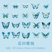 Load image into Gallery viewer, Crystal Series Butterfly Laser Decorative Stickers

