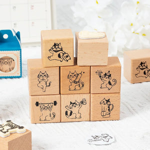 Naughty Kitty Rubber Stamps