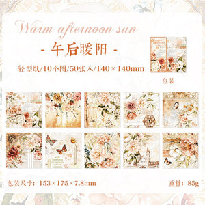 Romantic Floral Series Material Papers