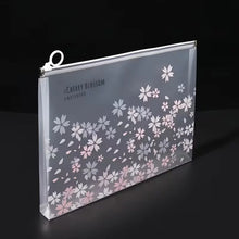 Load image into Gallery viewer, 🌸 Sakura Bloom A4 File Pouch – Kawaii Edition
