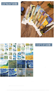 Vintage Style Van Gogh Series Stationery Set (12 Designs)