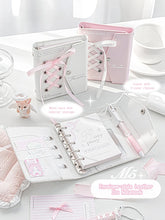 Load image into Gallery viewer, 🎀 Ballerina Dreams M5 Binder Journal – Kawaii Edition
