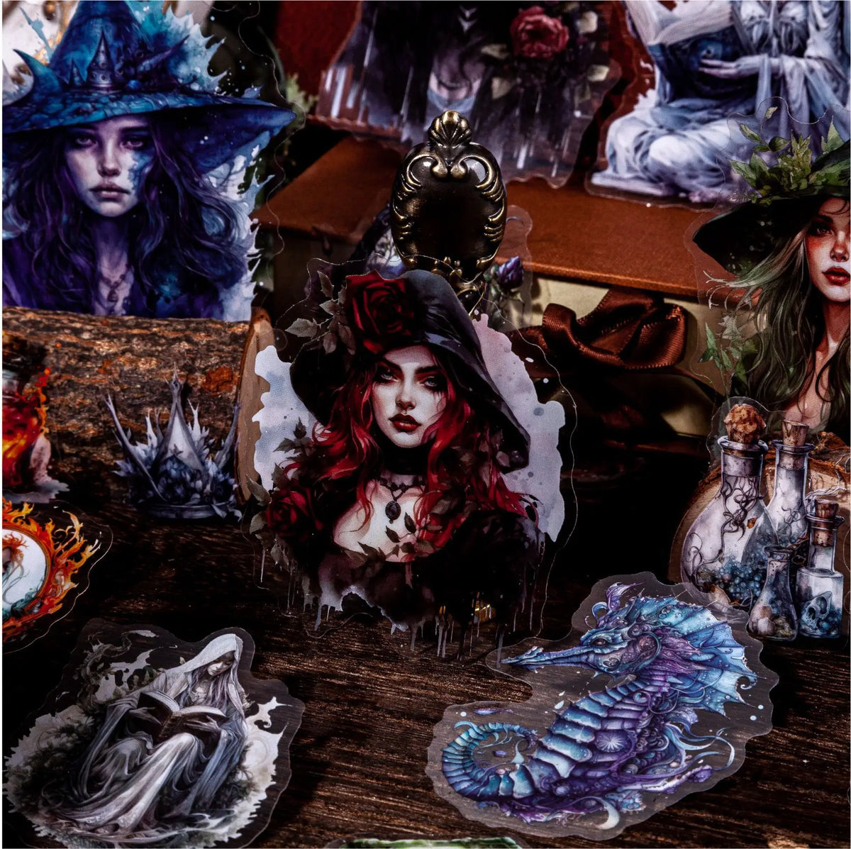 Dark Elegance Witch Series Stickers - Limited Edition – Original Kawaii Pen