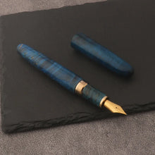 Load image into Gallery viewer, Artisan Twilight Wooden Fountain Pen – Signature Edition
