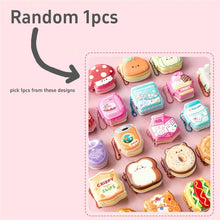 Load image into Gallery viewer, Kawaii Sip &amp; Snack Memo Pad Set – Dessert Café Edition
