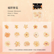 Load image into Gallery viewer, Retro Gilded Floral Decorative Stickers
